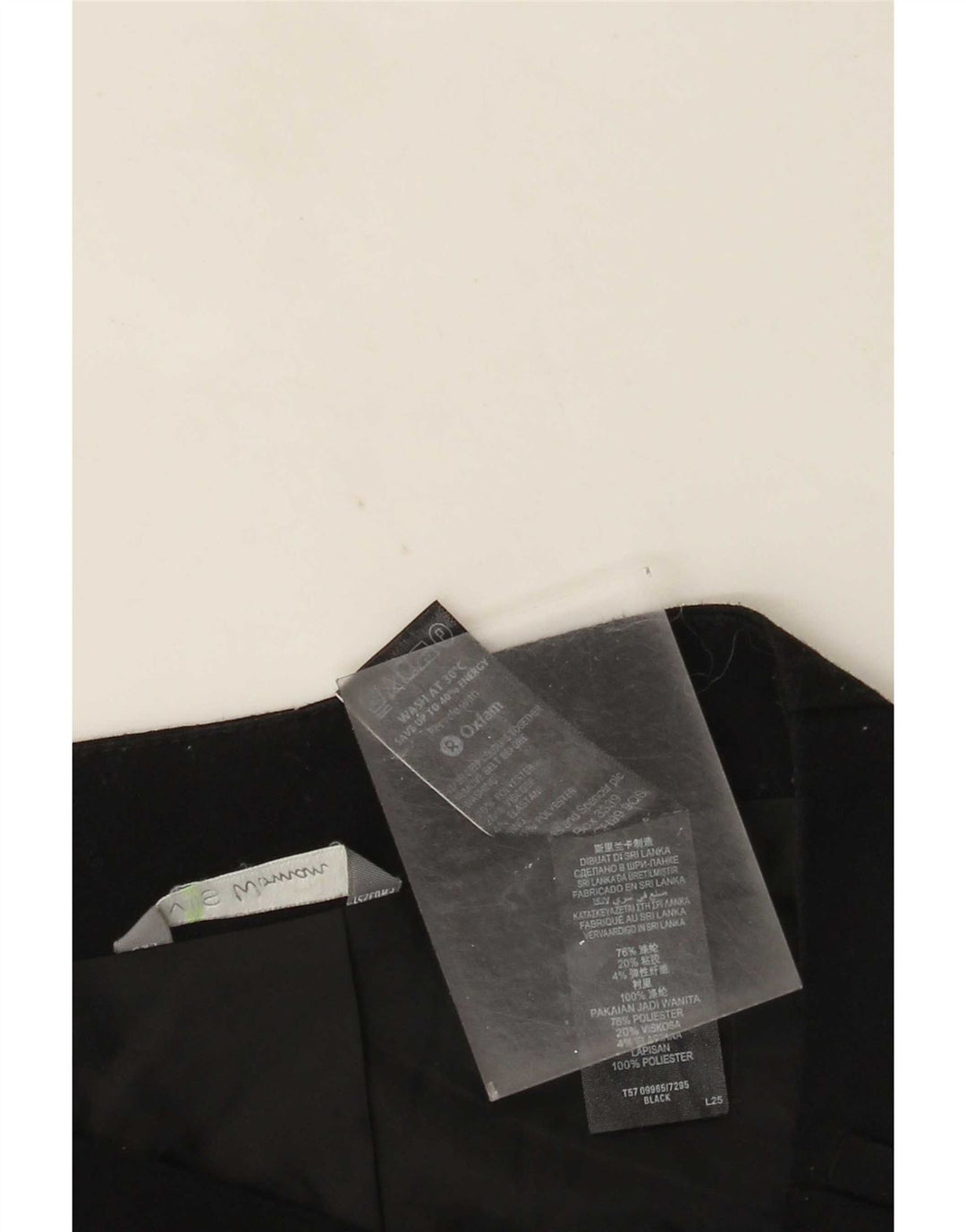 Marks & Spencer Mini-jupe femme UK 12 Medium W30 Noir Polyester