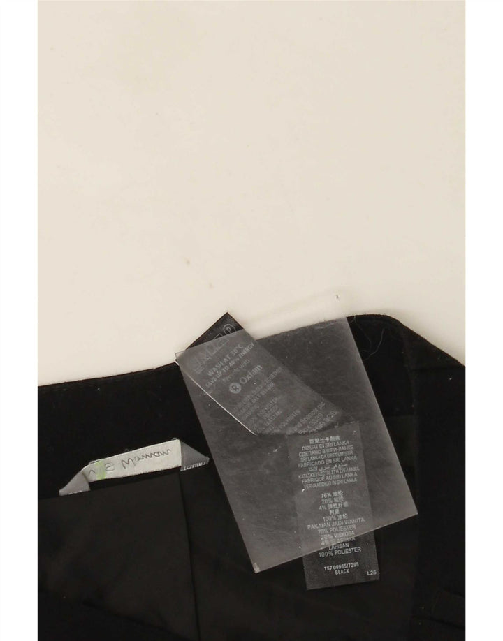 Marks & Spencer Mini-jupe femme UK 12 Medium W30 Noir Polyester