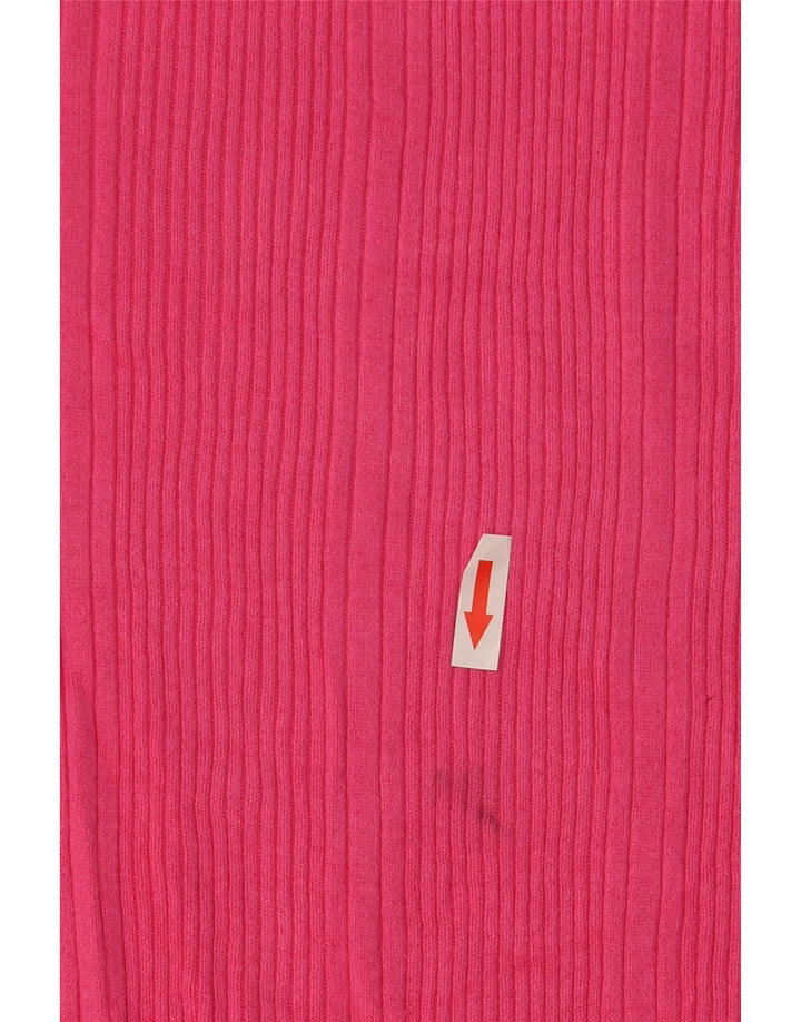 Marks & Spencer Pull à col rond pour femme UK 12 Viscose rose moyen