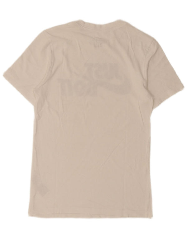Nike Mens Graphic T-Shirt Top XS Blanc Coton