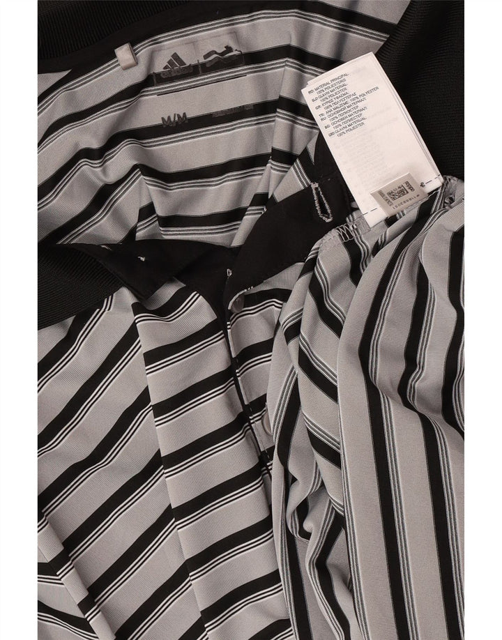 Adidas Polo Rugby Homme Gris Moyen Rayé Polyester