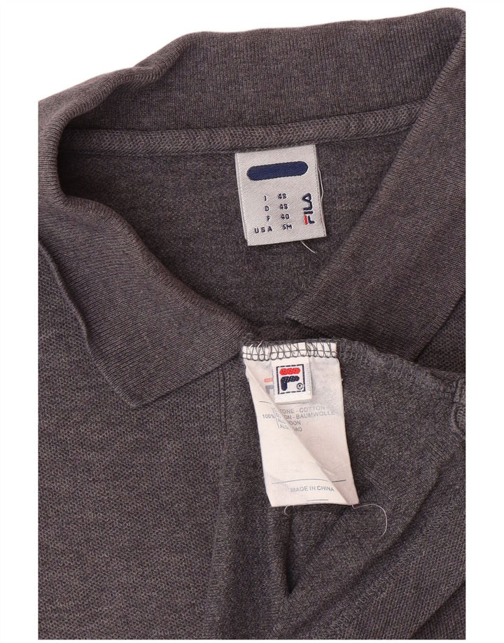 FILA Polo Homme IT 48 Petit Gris Coton