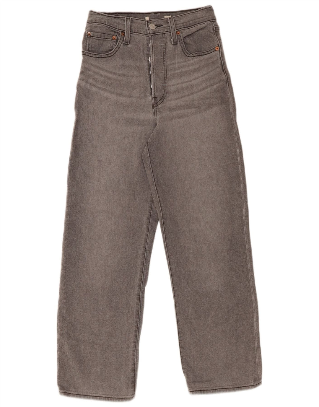 LEVI'S Jean large taille haute femme W24 L27 gris