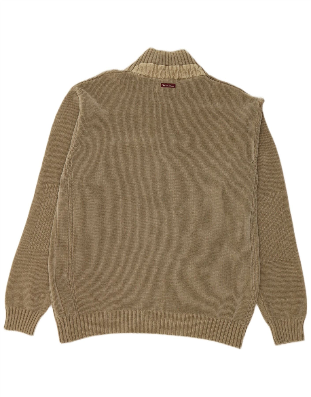 MARLBORO CLASSICS Pull col boutonné pour homme XL Kaki Coton