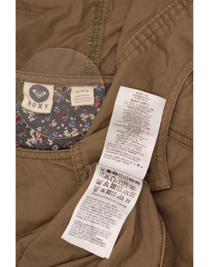 Roxy Parka à capuche pour femme UK 14 en coton kaki moyen