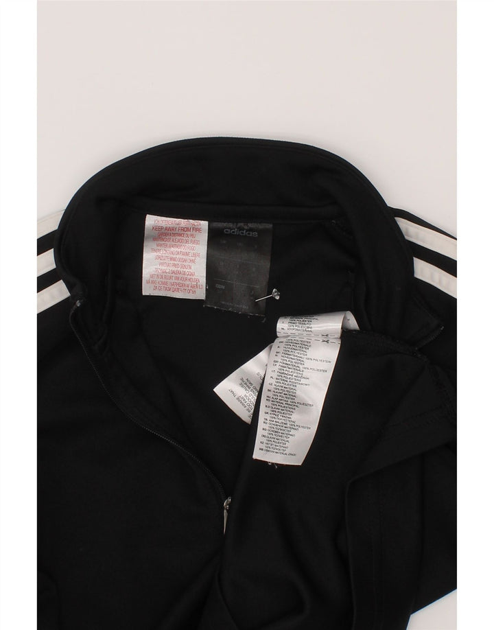 Adidas Haut de survêtement Climalite Zip Neck pour garçon 9-10 ans Noir