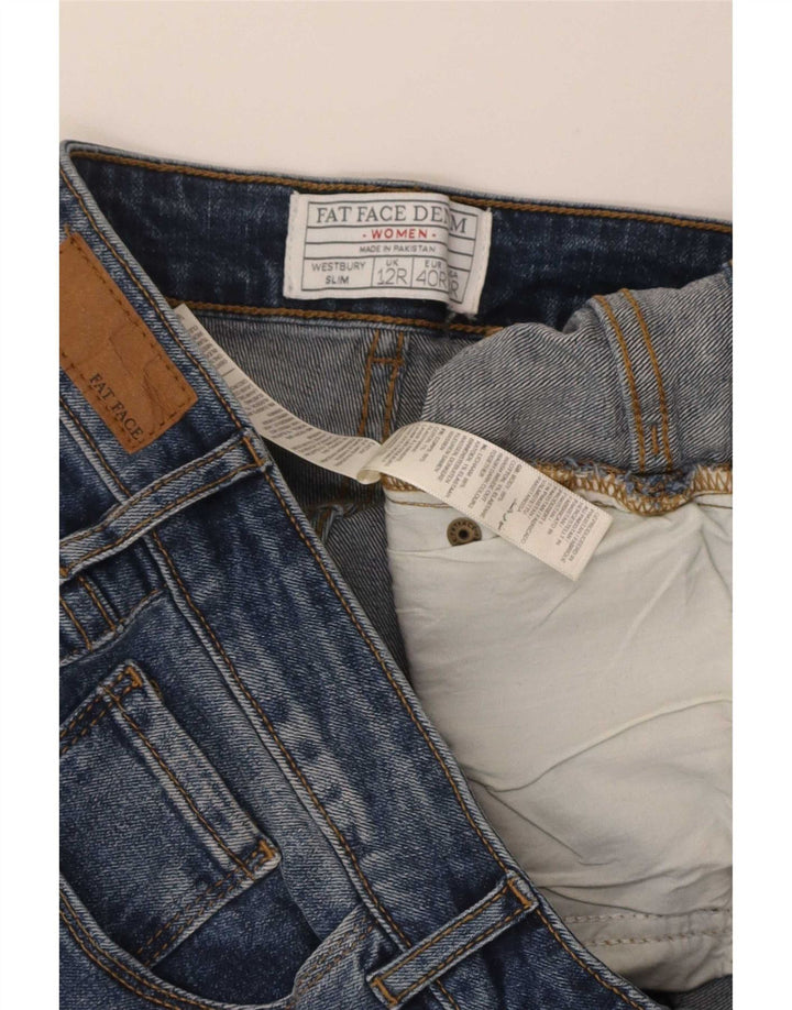 Fat Face Jean slim pour femme UK 12 Medium W32 L30 Bleu Coton