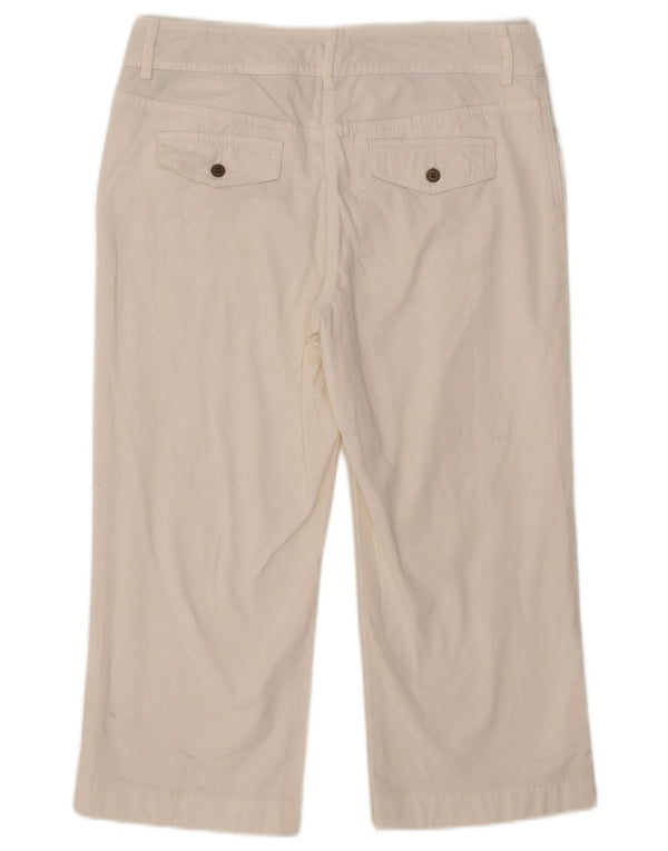 Tommy Hilfiger Pantalon Capri Femme US 8 Medium W32 L21 Coton Blanc