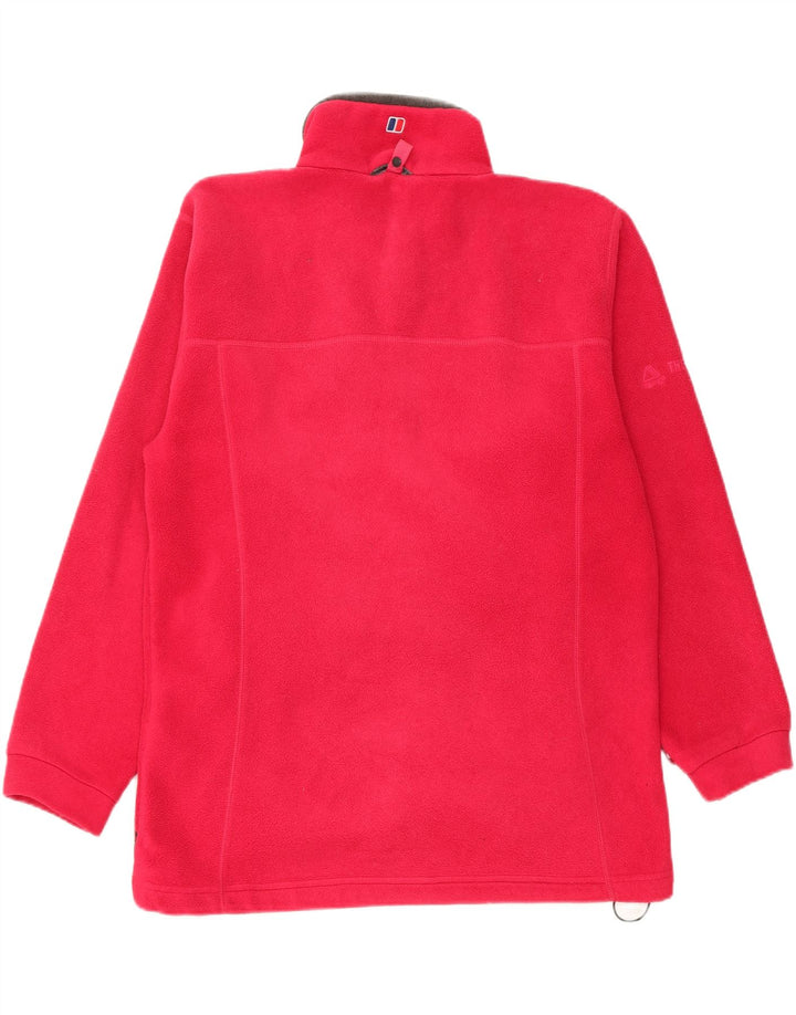 BERGHAUS Veste polaire surdimensionnée Polartec pour femme UK 14 Large Rose
