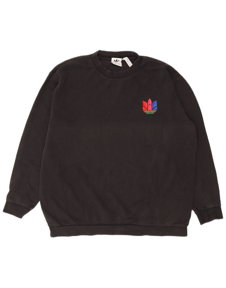 ADIDAS Sweat-shirt pour hommes Grand coton noir