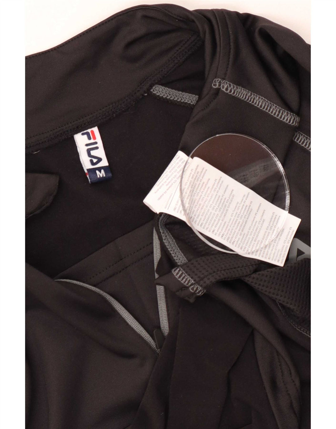 Fila Haut de Survêtement à Col Zippé Homme Noir Moyen Polyester