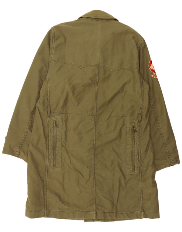 Replay Pardessus militaire pour homme UK 40 Large vert armée en coton