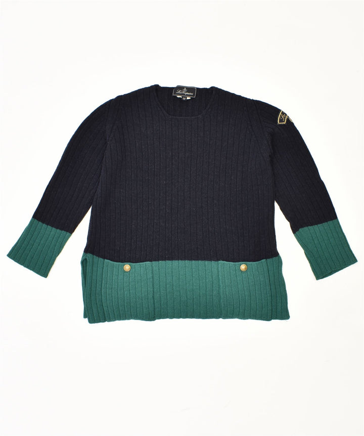LES COPAINS Pull col rond femme IT 42 Bleu Marine Moyen Vintage