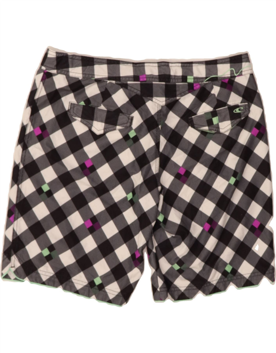 O'NEILL Mens Swimming Shorts Medium  Black Check Polyester Vintage O'Neill and Second-Hand O'Neill from Messina Hembry 