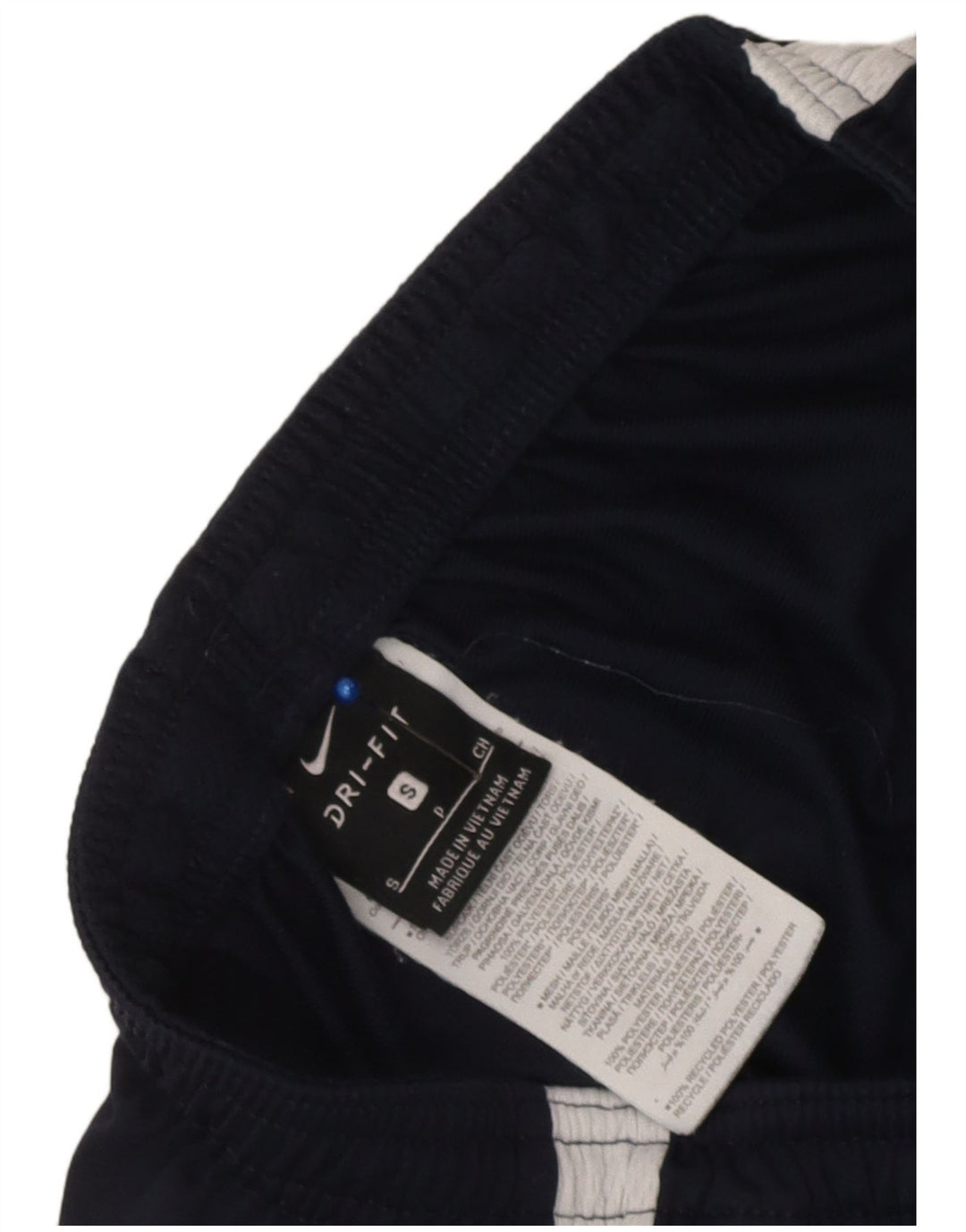 Nike Pantalon de survêtement Dri Fit pour homme Taille S Bleu marine Colorblock Polyester