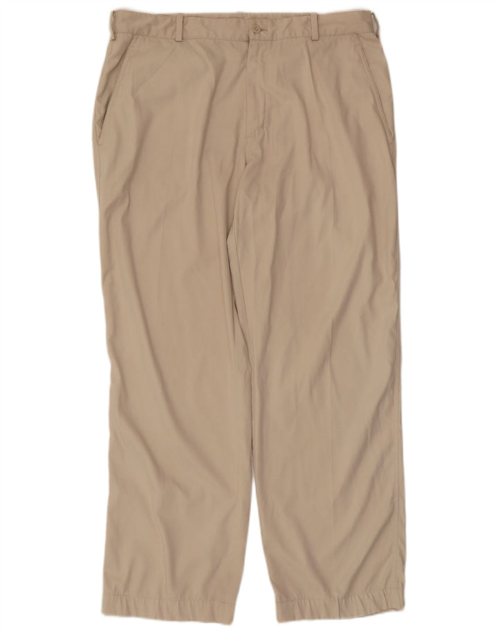 NIKE Pantalon Chino Droit Homme W34 L30 Beige Polyester