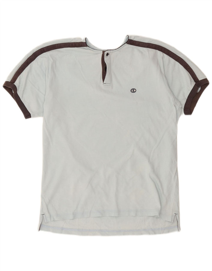 Champion T-Shirt Homme Haut Large Bleu Colorblock