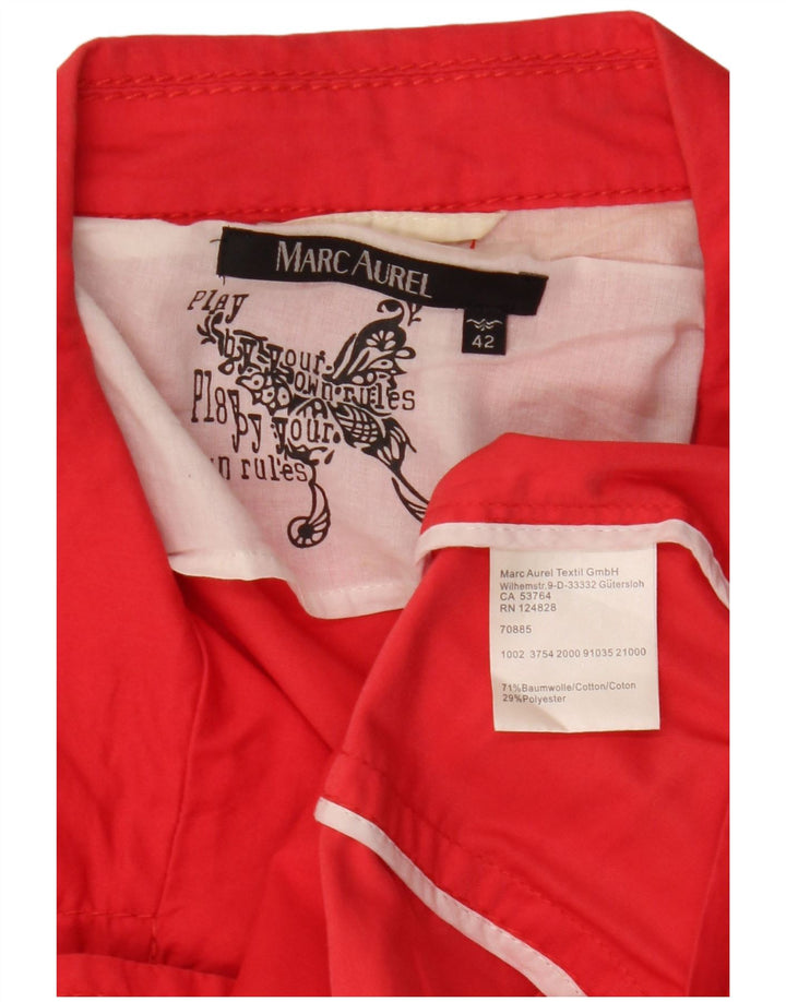 Marc Aurel Veste blazer courte à manches courtes pour femme IT 42 Rouge moyen