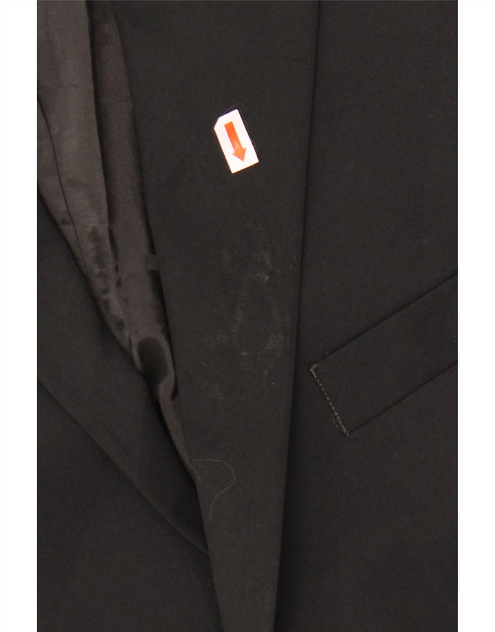 Chaps Veste Blazer 2 Boutons Homme UK 42 XL Laine Noire