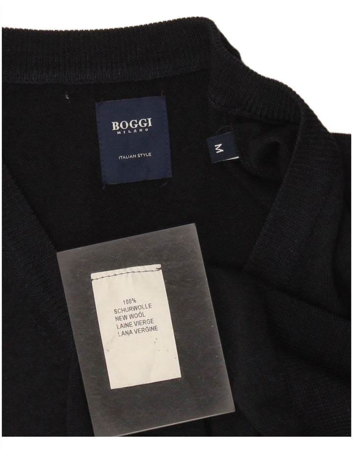 Boggi Débardeur Homme Bleu Marine Moyen Laine