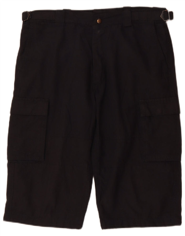 VINTAGE Short Cargo Homme W36 Grand Bleu Marine