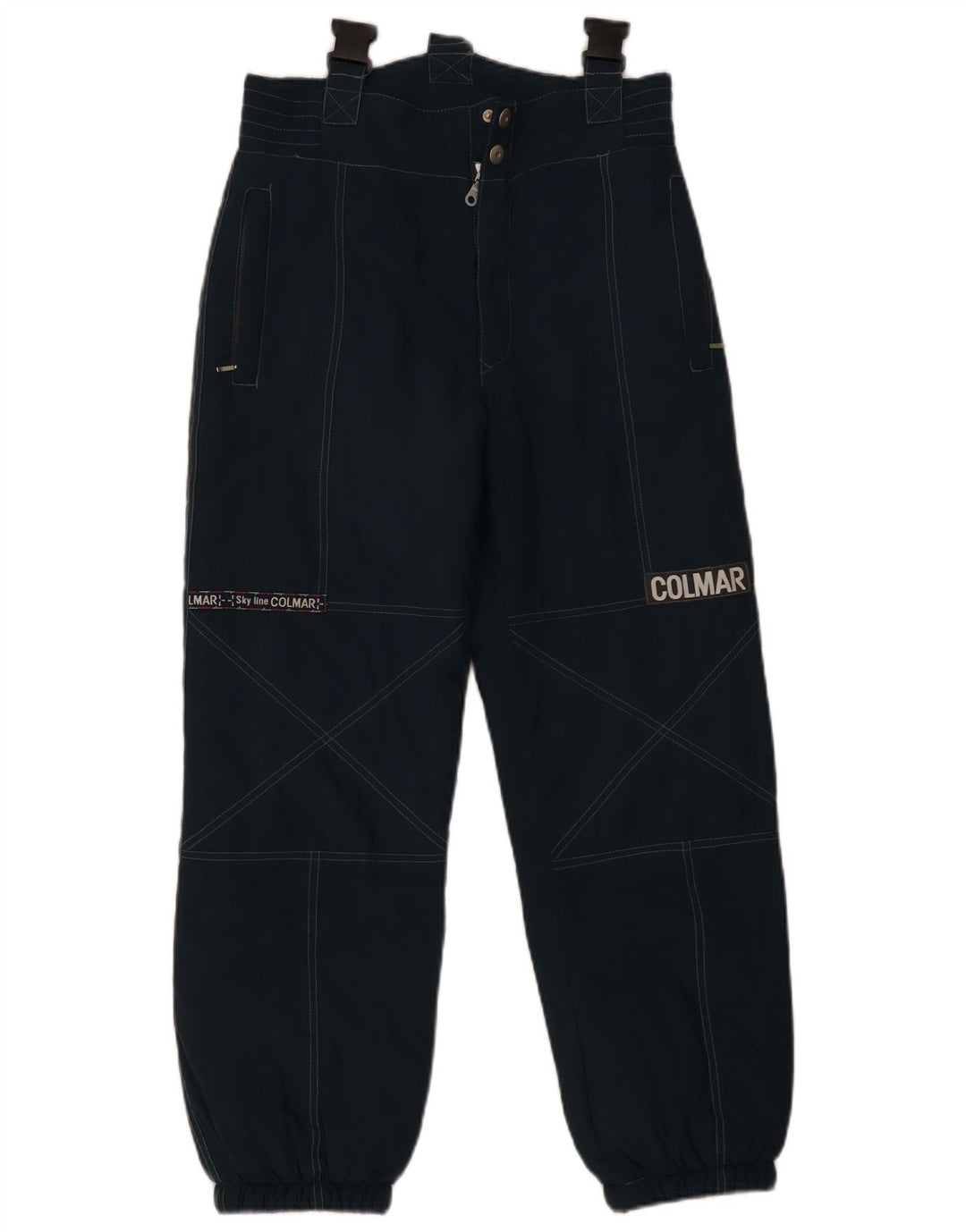 Colmar Pantalon de ski Graphic Joggers pour femme EU 38 Bleu marine moyen