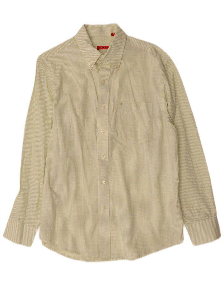 Izod Chemise Homme Vert Moyen Carreaux Coton