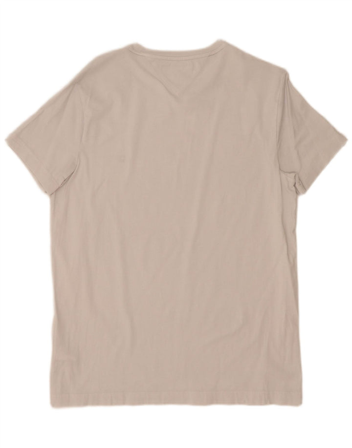 Tommy Hilfiger T-shirt extra fin pour homme en coton blanc Taille L