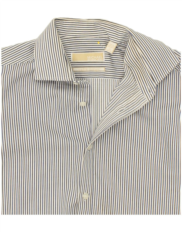 MICHAEL KORS Mens Shirt Size 16 Large Multicoloured Striped Cotton Vintage Michael Kors and Second-Hand Michael Kors from Messina Hembry 