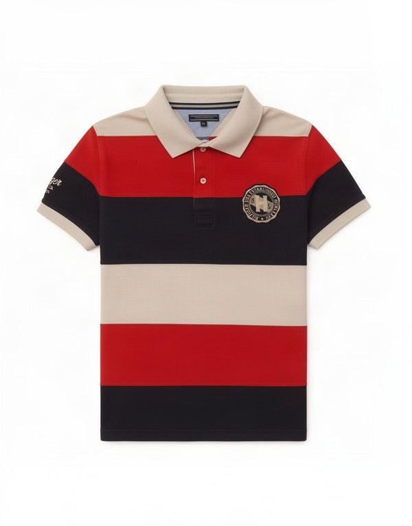 Tommy Hilfiger Polo Graphique XL Coton Rayé Multicolore Homme