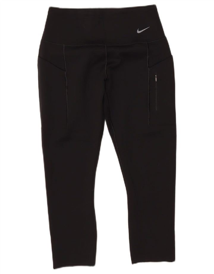 NIKE Legging Capri Dri Fit pour femme UK 12 Noir moyen