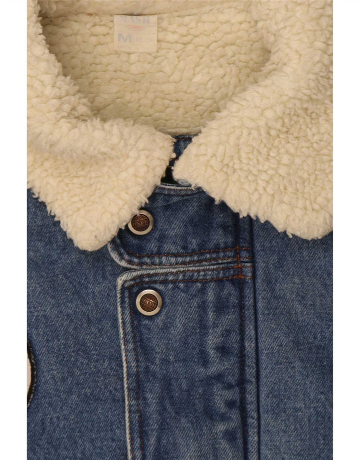 Mash Veste d'aviateur Sherpa Denim Flight pour homme IT 48/50 Bleu moyen
