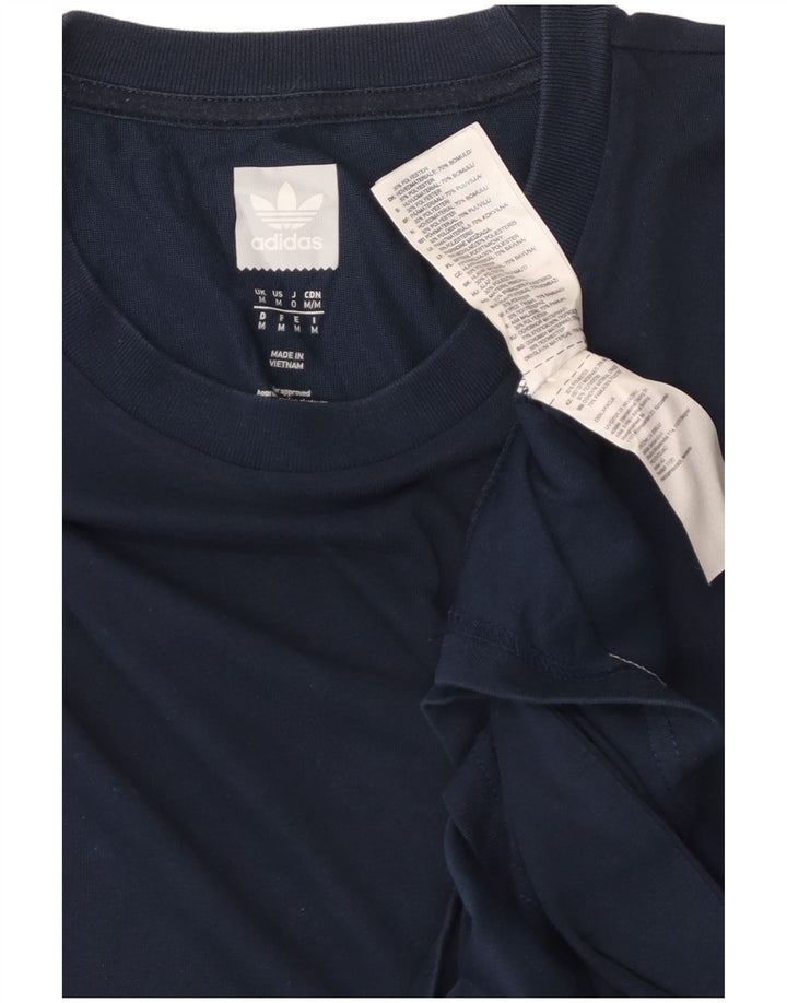 Adidas T-Shirt Homme Top Bleu Marine Moyen Coton