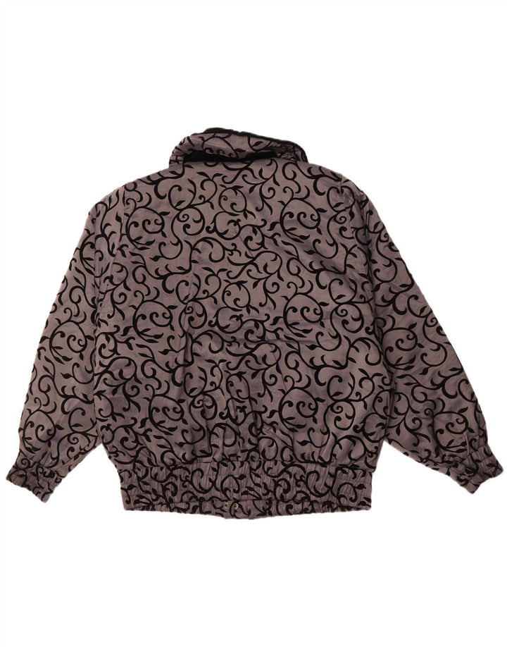 LONDON FOG Veste coupe-vent surdimensionnée pour femme UK 14 Gris moyen floral