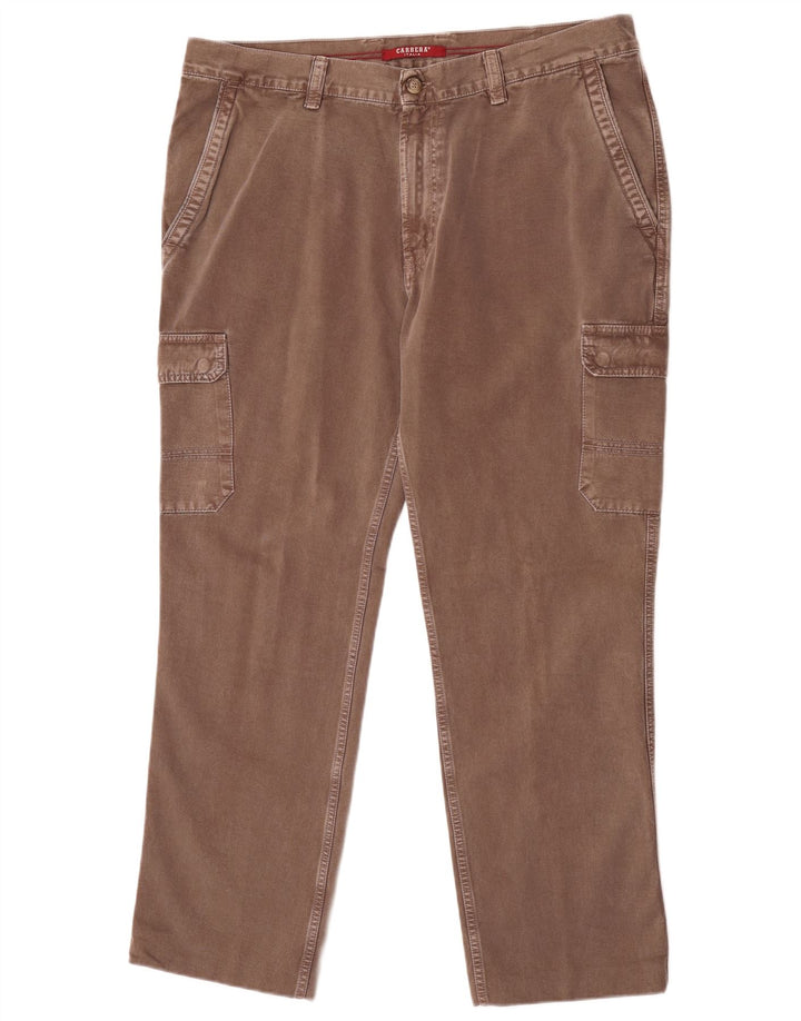 Carrera Pantalon Cargo Coupe Regular Homme W40 L30 Marron Coton