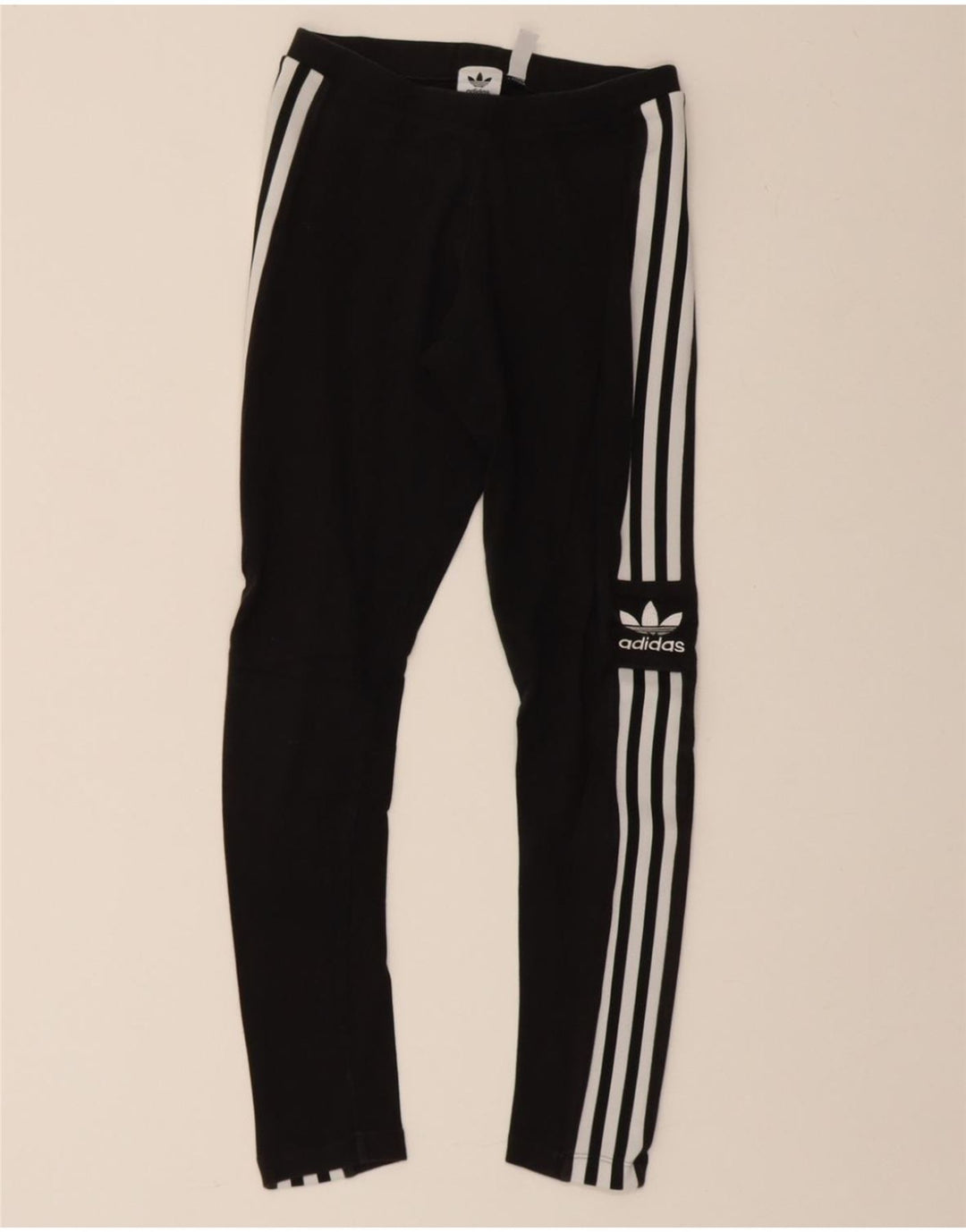 ADIDAS Womens Leggings UK 8 Small  Black Cotton Vintage Adidas and Second-Hand Adidas from Messina Hembry 