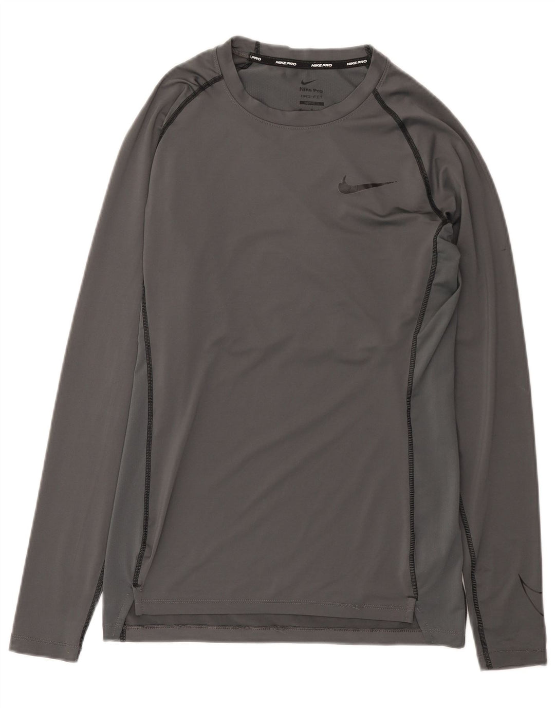 Nike Haut Dri Fit à manches longues pour homme Gris moyen Polyester