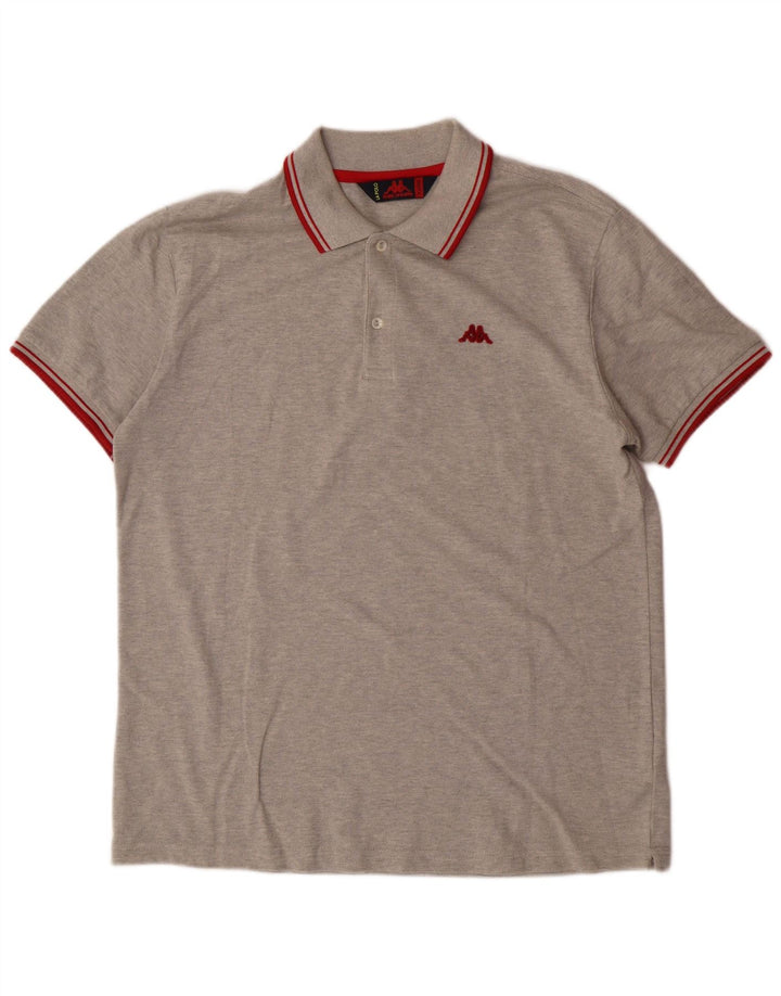 Kappa Polo Homme XL Gris Coton