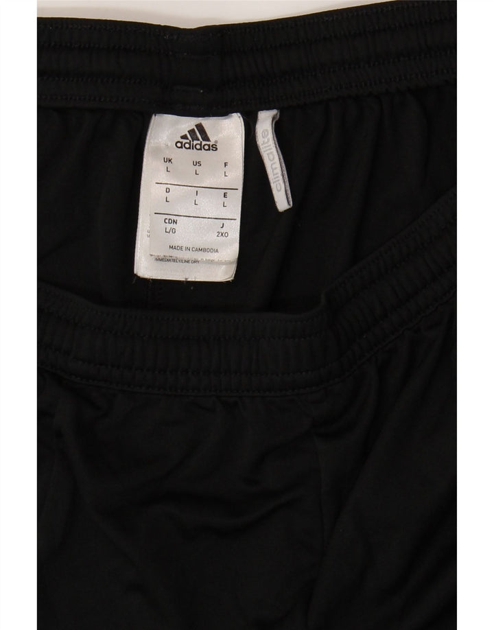 Adidas Short de sport Climalite pour homme en polyester color block Noir Taille L