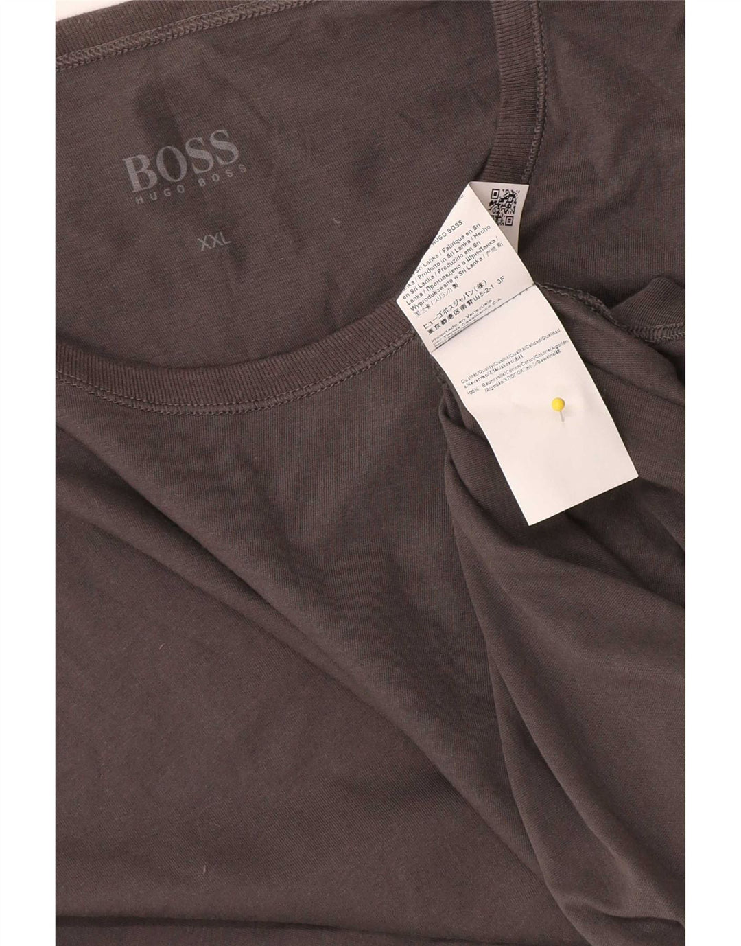 Hugo Boss T-Shirt Homme Top 2XL Gris Coton