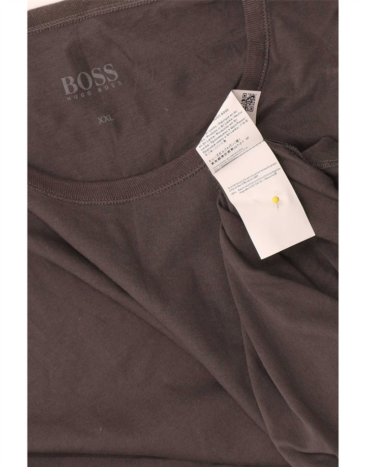 Hugo Boss T-Shirt Homme Top 2XL Gris Coton