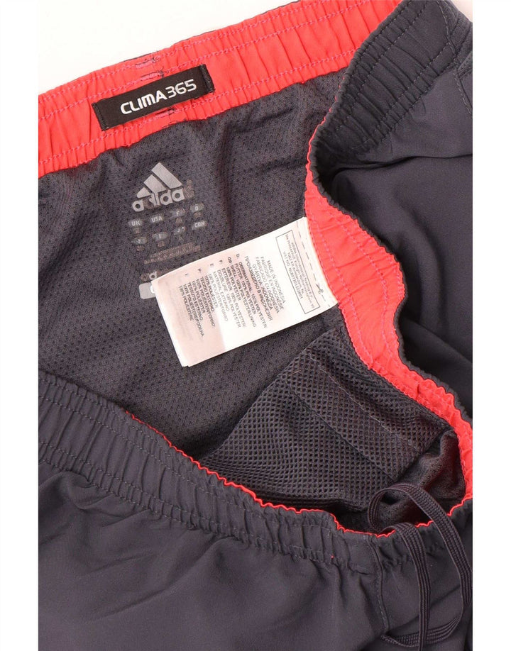 Adidas Short de Sport Clima 365 Homme Gris Moyen Polyester Colorblock