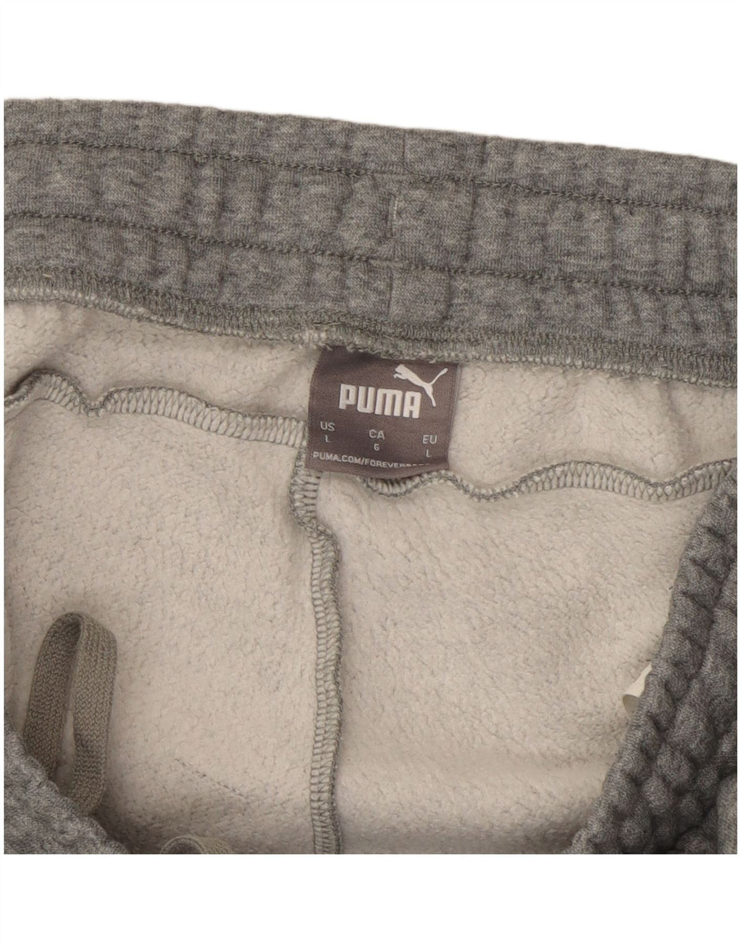 Puma Pantalon de survêtement pour homme en coton gris Taille L