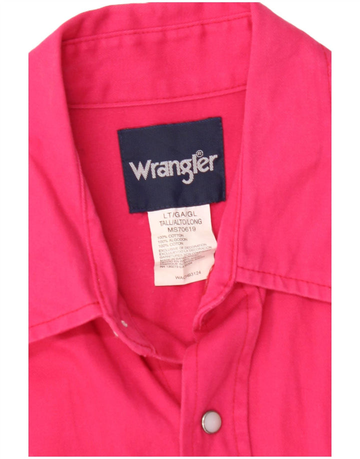 WRANGLER Chemise Haute Homme Grand Coton Rose