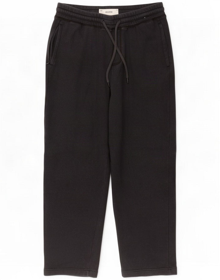 Hollister Pantalon De Survêtement Crop Homme Noir Moyen
