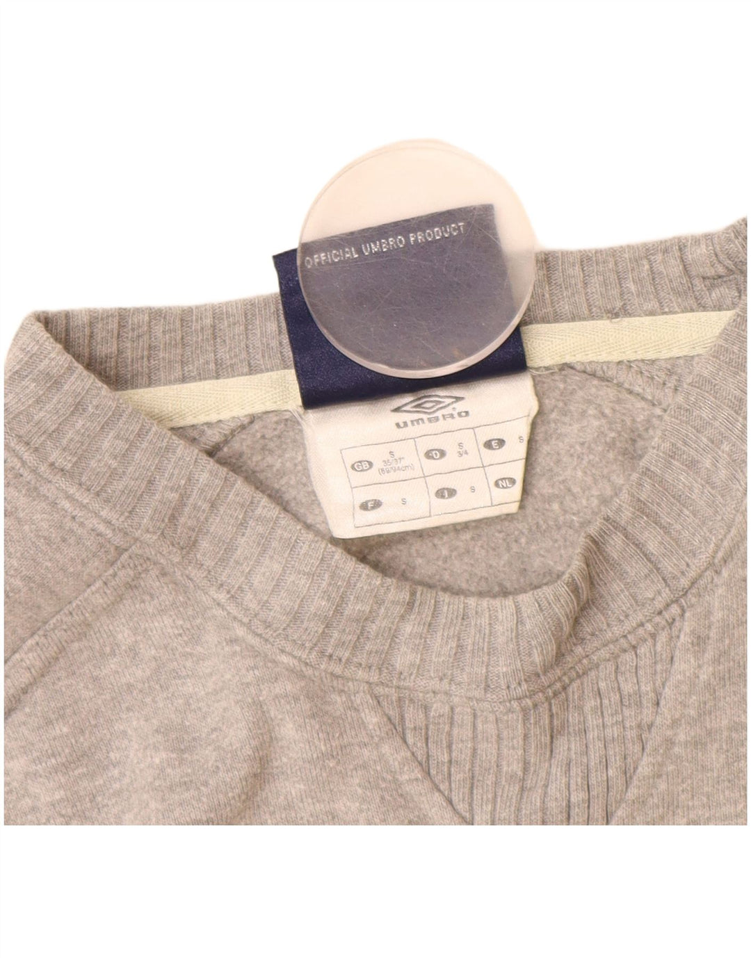 Umbro Sweat-shirt pour homme UK 35/37 Petit Gris Coton