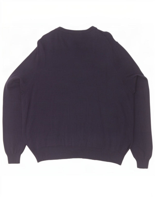 Marks & Spencer Pull Cardigan Femme UK 22 3XL Bleu Marine Viscose
