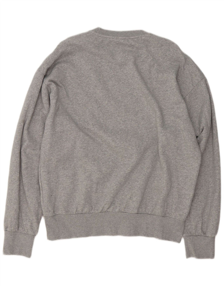 Adidas Sweat-shirt graphique pour homme en coton moucheté grand gris