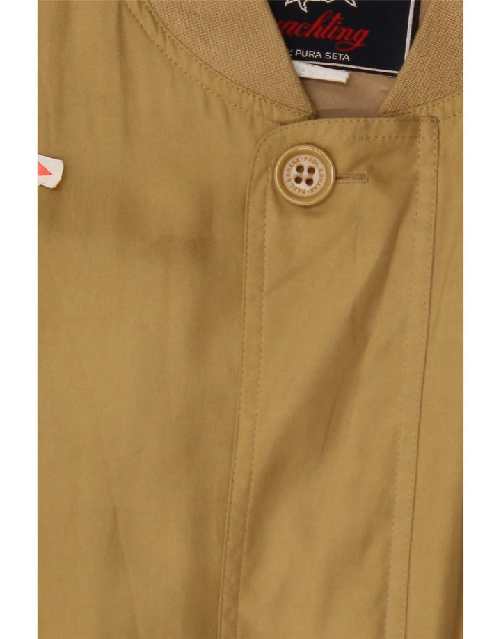 Paul & Shark Veste Bomber Homme UK 42 XL Soie Jaune