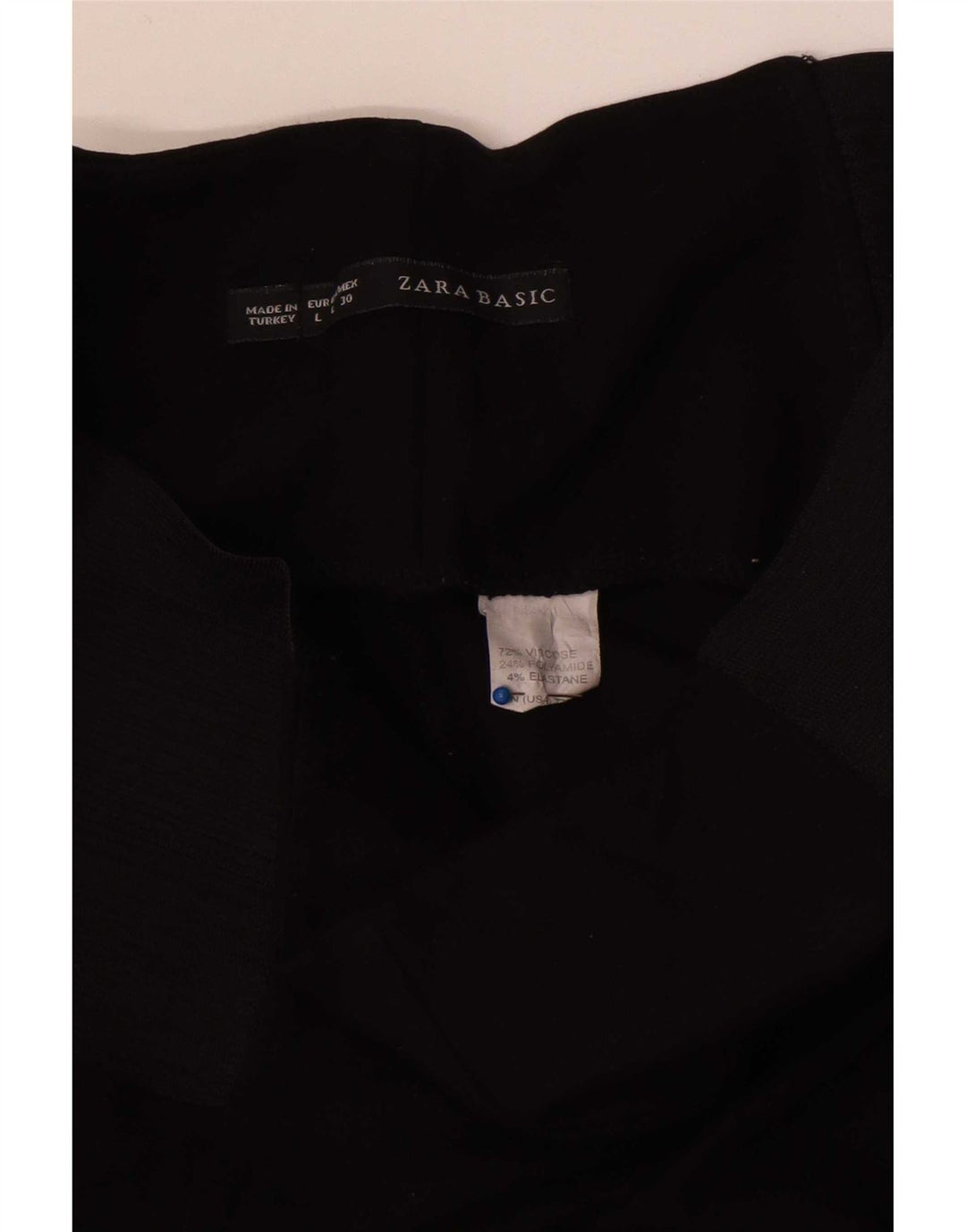 Zara Femme Leggings Large Noir Colorblock Viscose